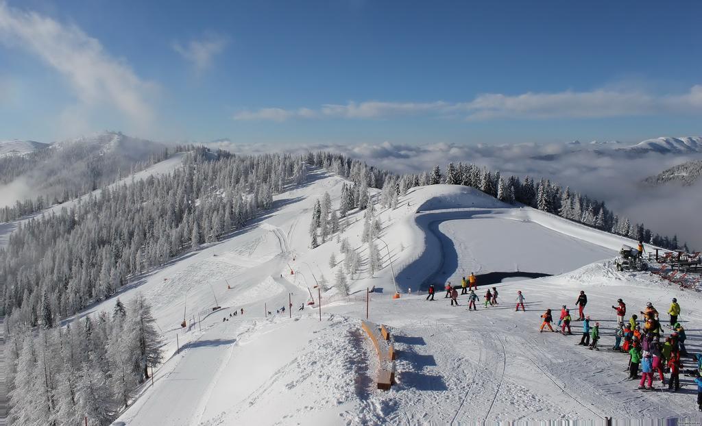 Pension Hubertushof beim Römerbad Bad Kleinkirchheim Bagian luar foto